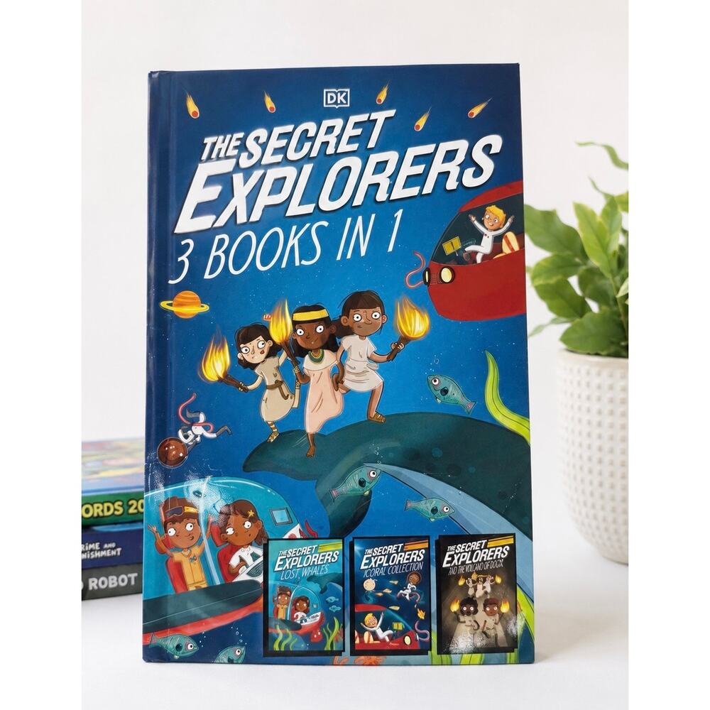 Secret Explorers 3-in-1 Kids Chapter Book STEM Adventure Book EUC